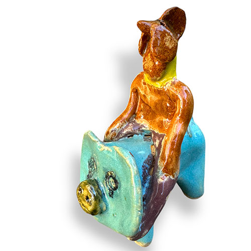 Mary Ferguson Rooster on a Pig DP3087